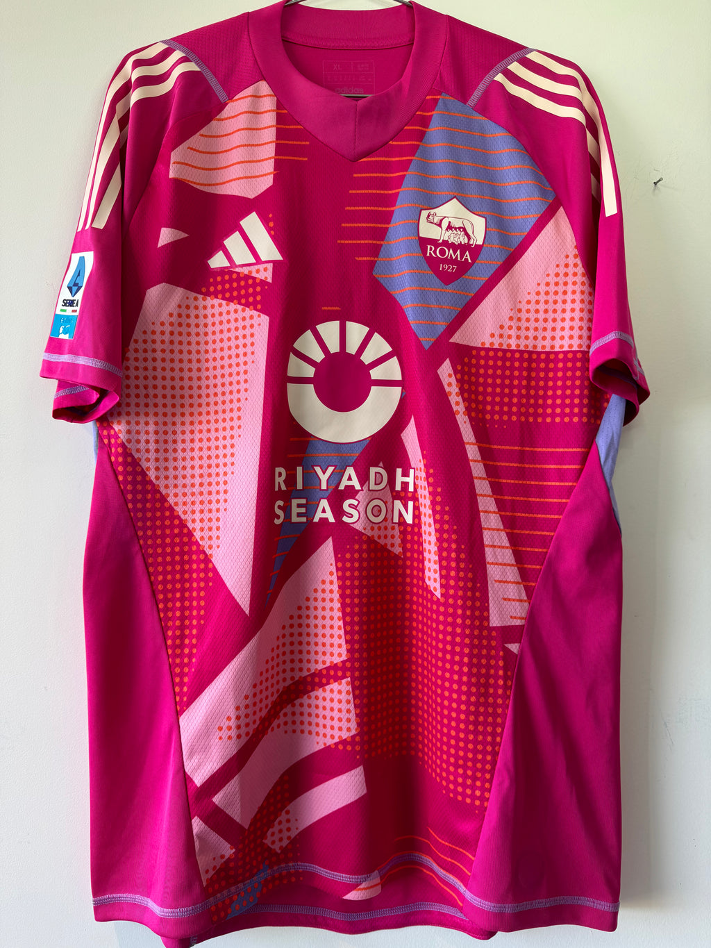 AS ROMA MATCH WORN SHIRT MATHEW RYAN #98 GOALKEEPER 2024-2025