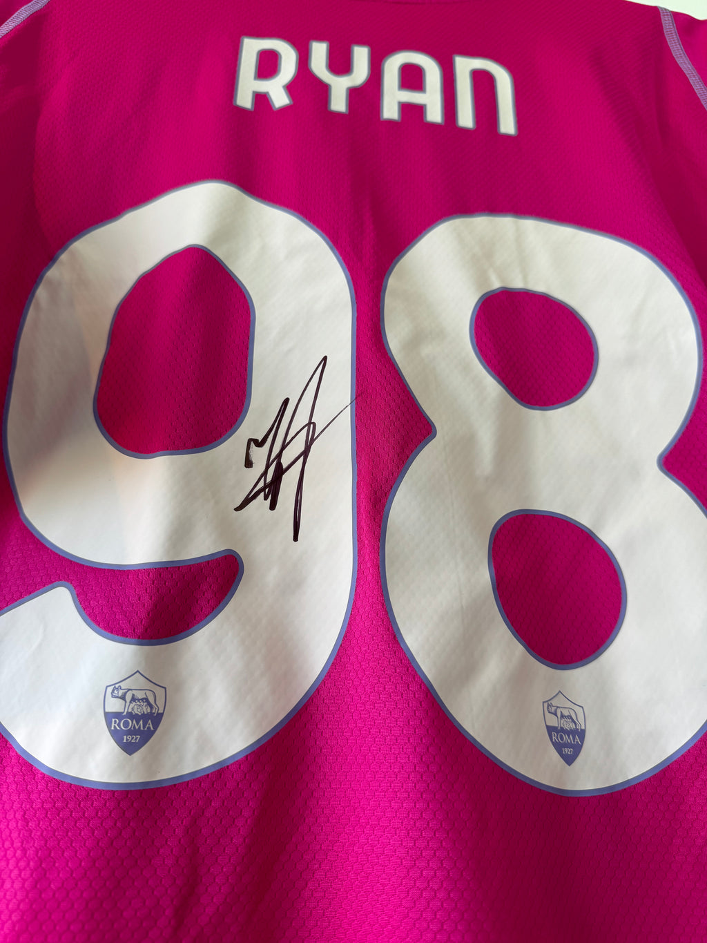 AS ROMA MATCH WORN SHIRT MATHEW RYAN #98 GOALKEEPER 2024-2025