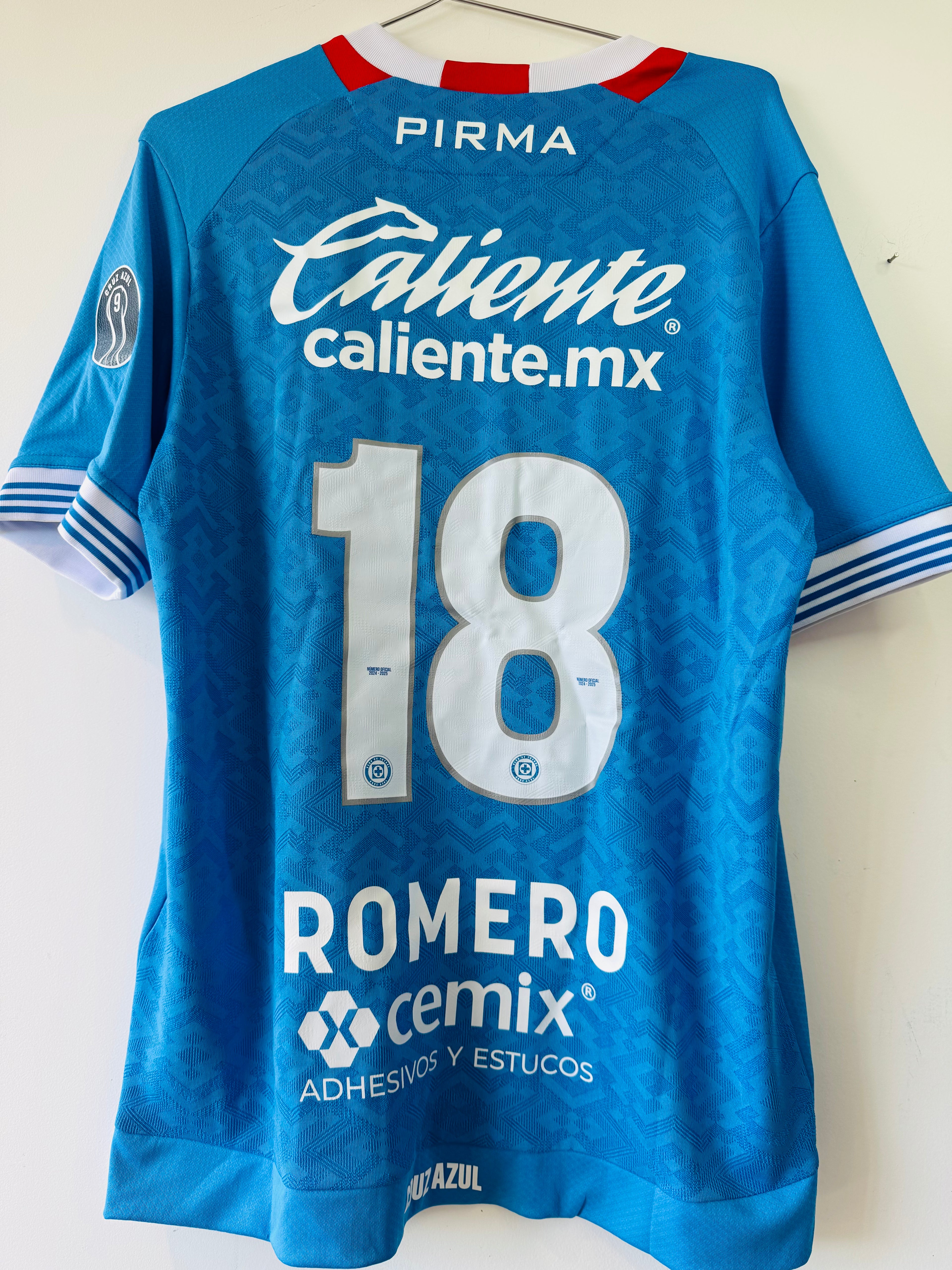 CRUZ AZUL HOME SHIRT 2024-2025 LUKA ROMERO #18 [L]