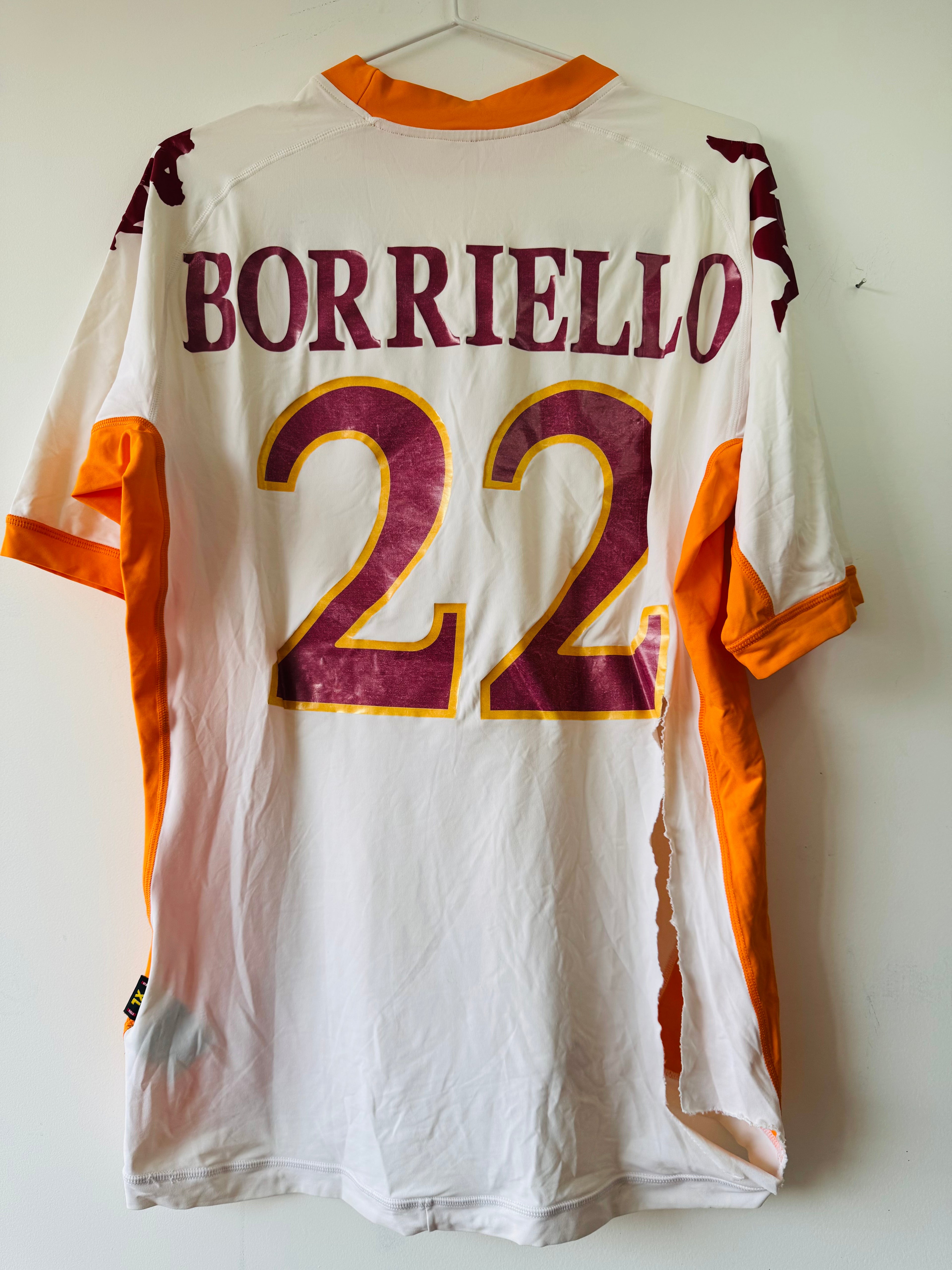 AS ROMA AWAY SHIRT 2010-2011 BORRIELLO #22 [XL]