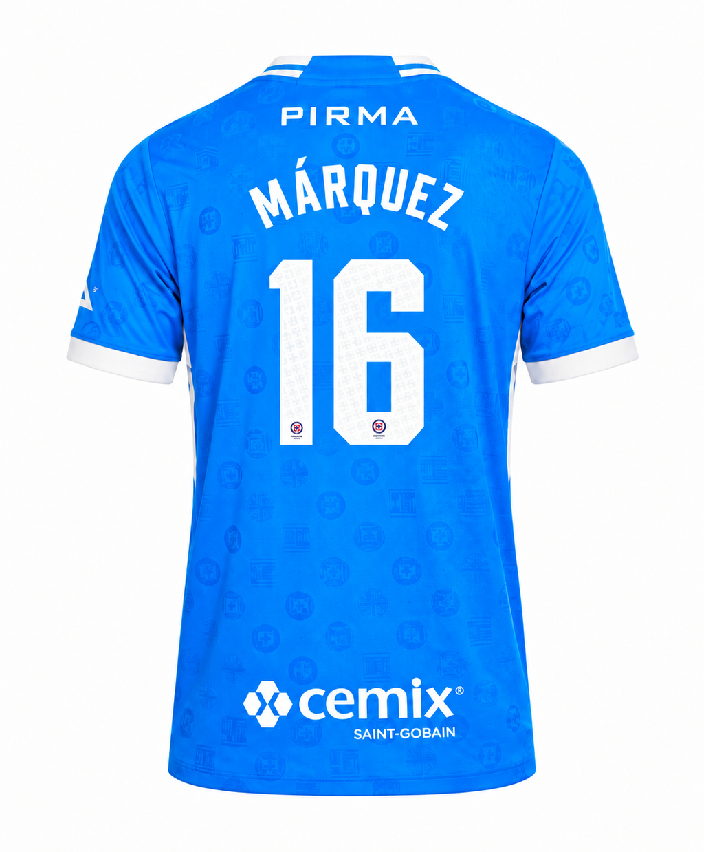Official Name Set Márquez #16 Cruz Azul 2026-2027 Home Shirt - back view
