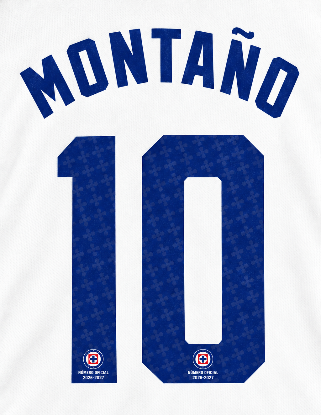 Official Name Set Montaño #10 Cruz Azul 2026-2027 Away Shirt