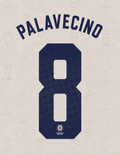 OFFICIAL NAME SET PALAVECINO #8 CRUZ AZUL 2026-2027 AWAY SHIRT