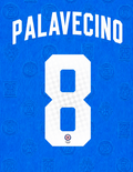 OFFICIAL NAME SET PALAVECINO #8 CRUZ AZUL 2026-2027 HOME SHIRT