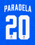 OFFICIAL NAME SET PARADELA #20 CRUZ AZUL 2026-2027 HOME SHIRT