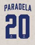 OFFICIAL NAME SET PARADELA #20 CRUZ AZUL 2026-2027 AWAY SHIRT