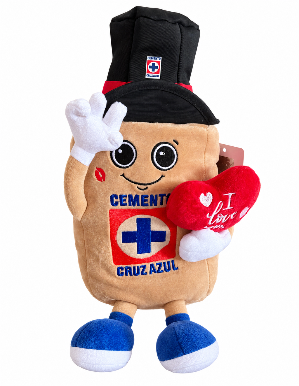 Official Cruz Azul Mascot Cruzazulito Stuffed Toy Saint Valentines 2026