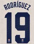 OFFICIAL NAME SET RODRÍGUEZ #19 CRUZ AZUL 2026-2027 AWAY SHIRT