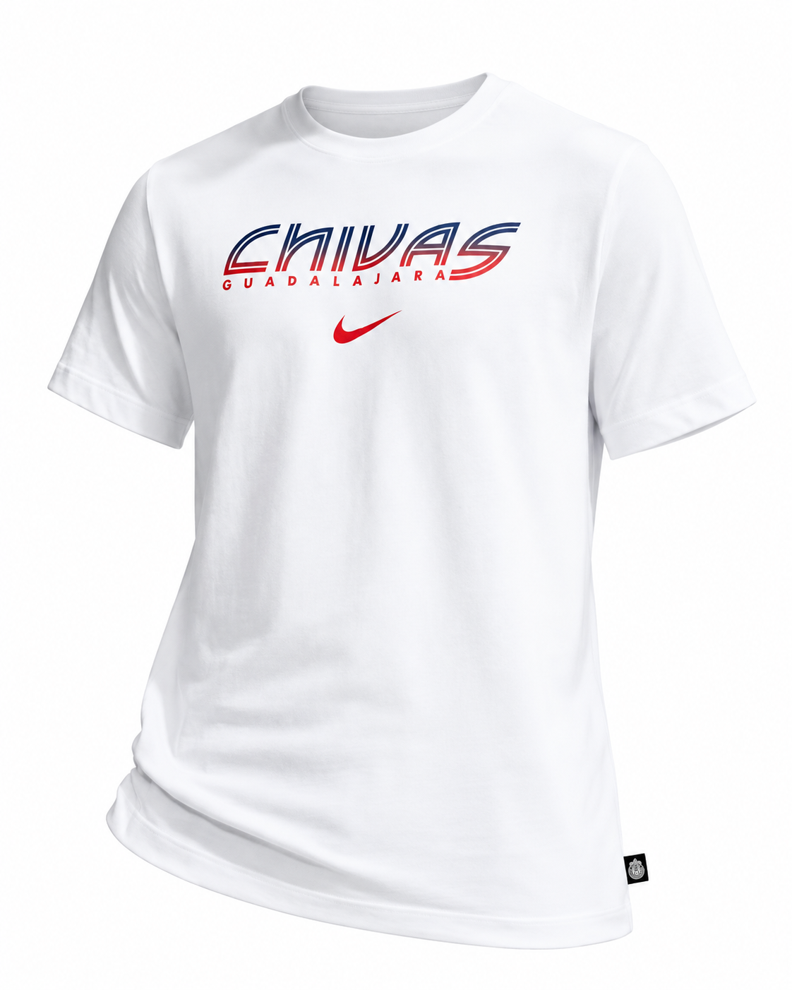 NEW CHIVAS GUADALAJARA WORDMARK T-SHIRT WHITE
