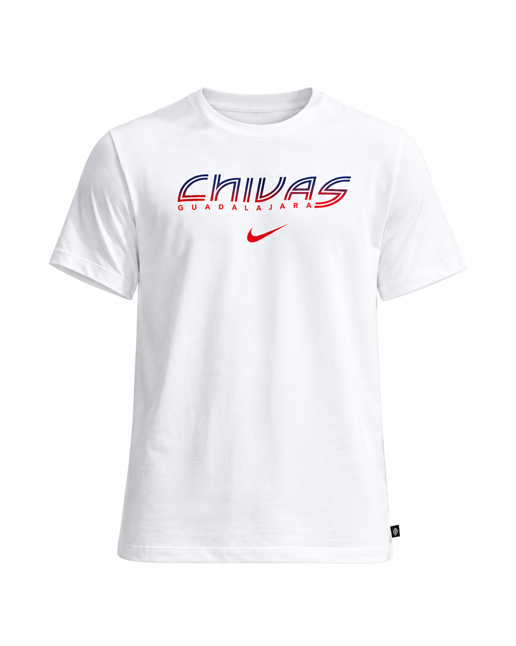 NEW CHIVAS GUADALAJARA WORDMARK T-SHIRT WHITE