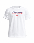 NEW CHIVAS GUADALAJARA WORDMARK T-SHIRT WHITE