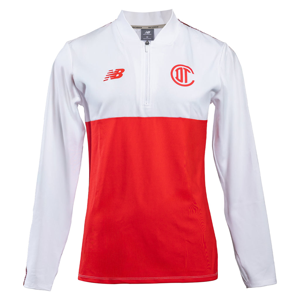 Toluca FC Training 1/4 Zip Knitted Midlayer White