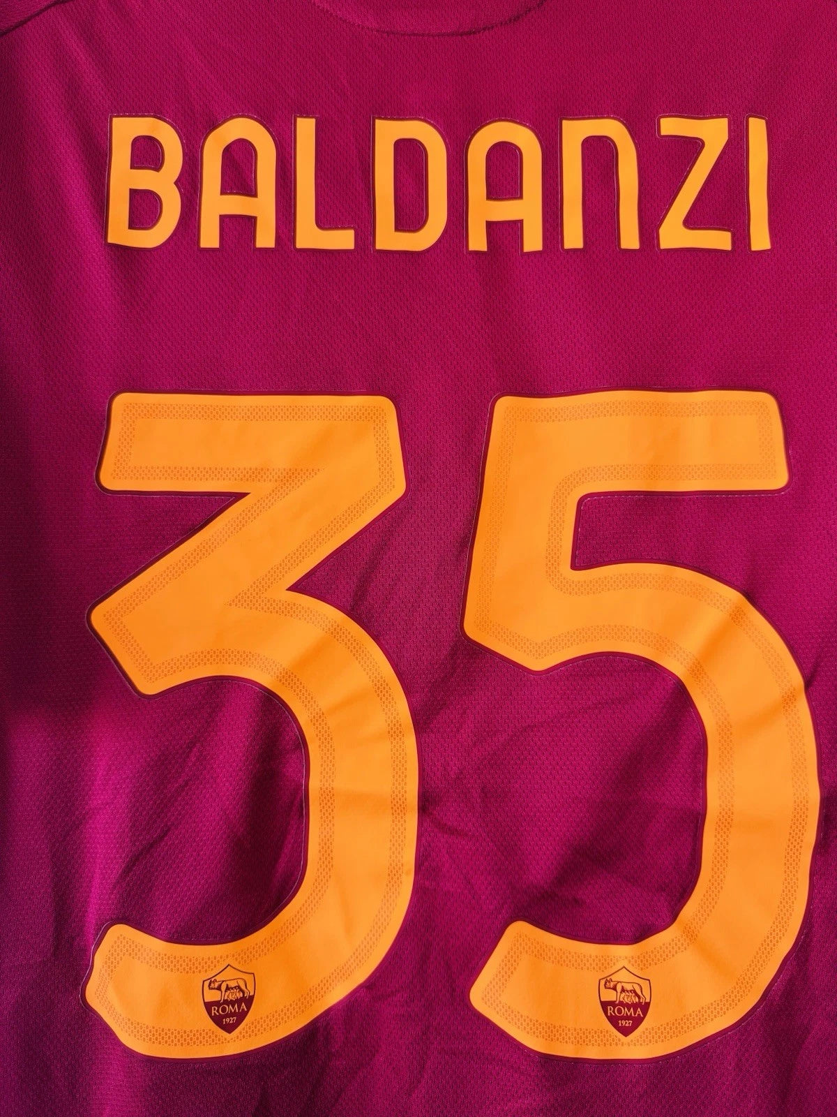 AS ROMA MATCH WORN HOME SHIRT BALDANZI 25-26 ADIDAS