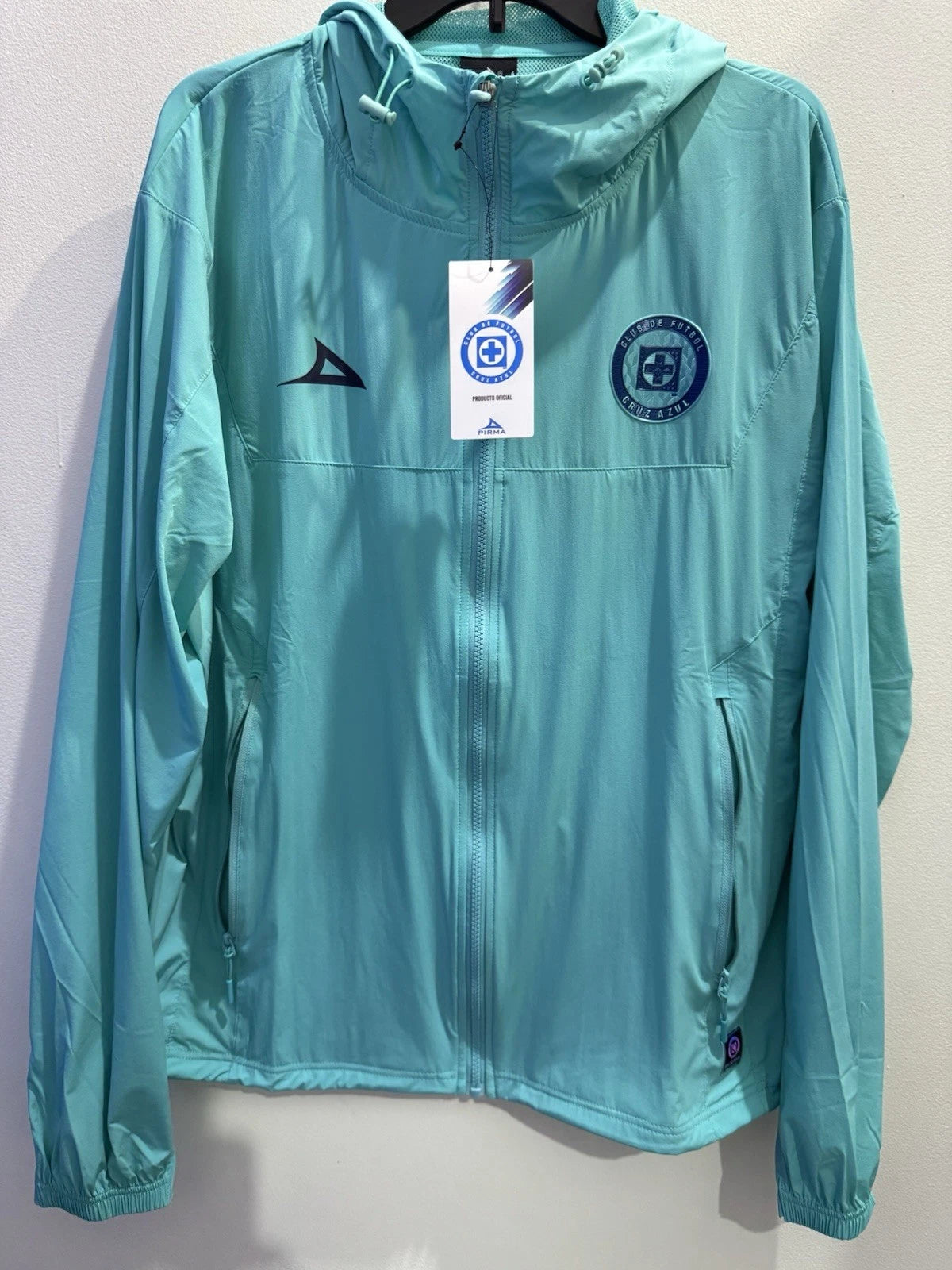 NEW CRUZ AZUL AQUA WINDBREAKER ANTHEM JACKET 2025-2026 [2XL]
