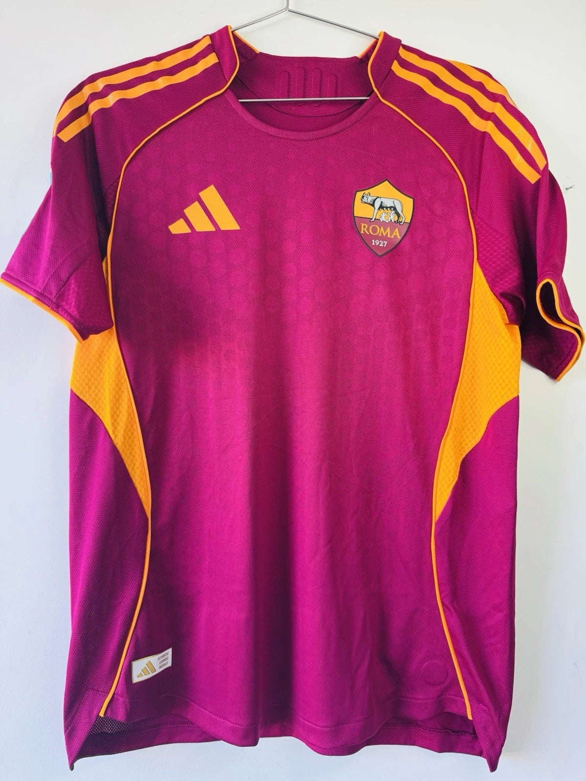 AS ROMA MATCH WORN HOME SHIRT BALDANZI 25-26 ADIDAS
