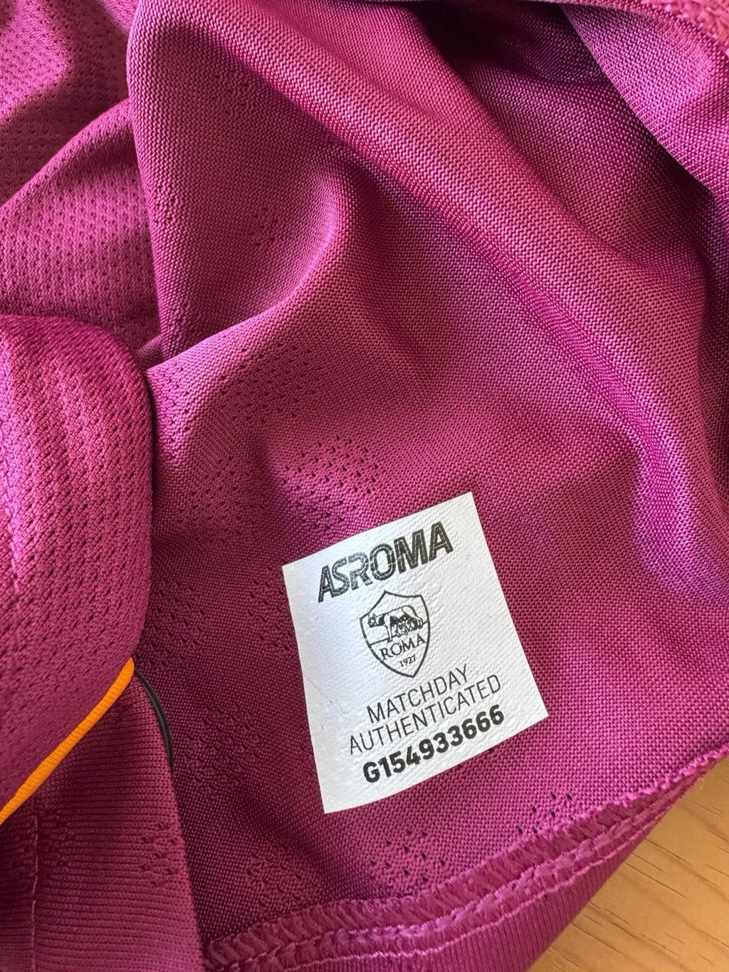 AS ROMA MATCH WORN HOME SHIRT BALDANZI 25-26 ADIDAS