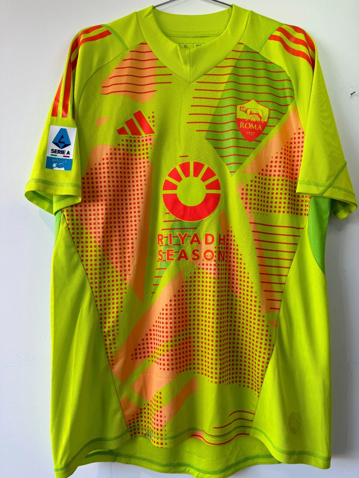 AS ROMA MATCH WORN GOALKEEPER SHIRT RENATO MARIN #89 SERIE A CALCIO