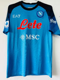SSC NAPOLI MATCH WORN HOME SHIRT DEMME #4 EA7 22-23