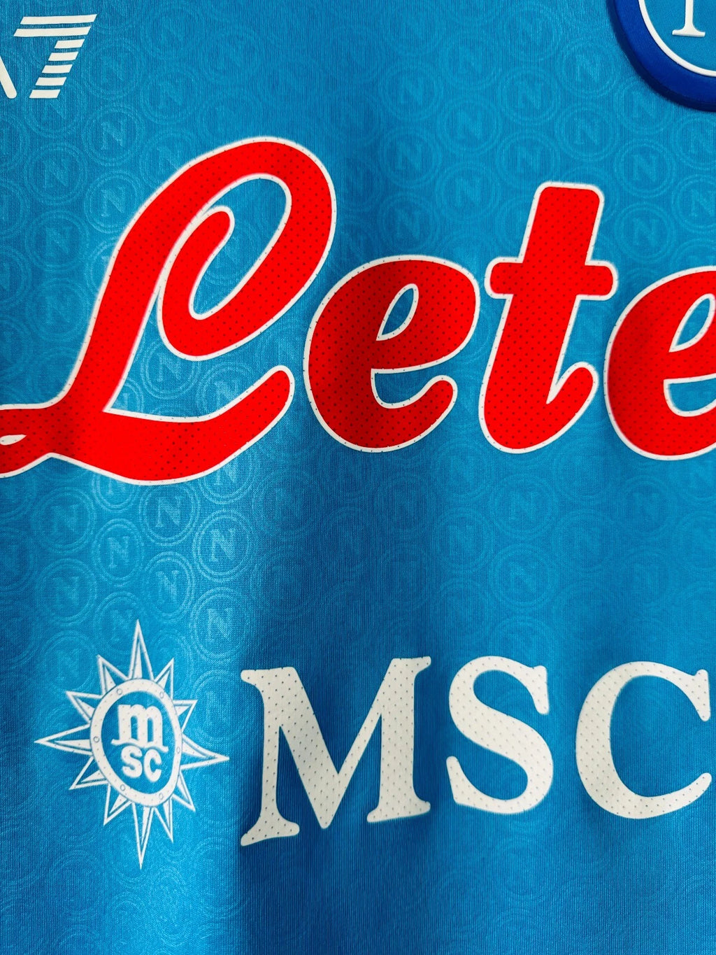 SSC NAPOLI MATCH WORN HOME SHIRT DEMME #4 EA7 22-23