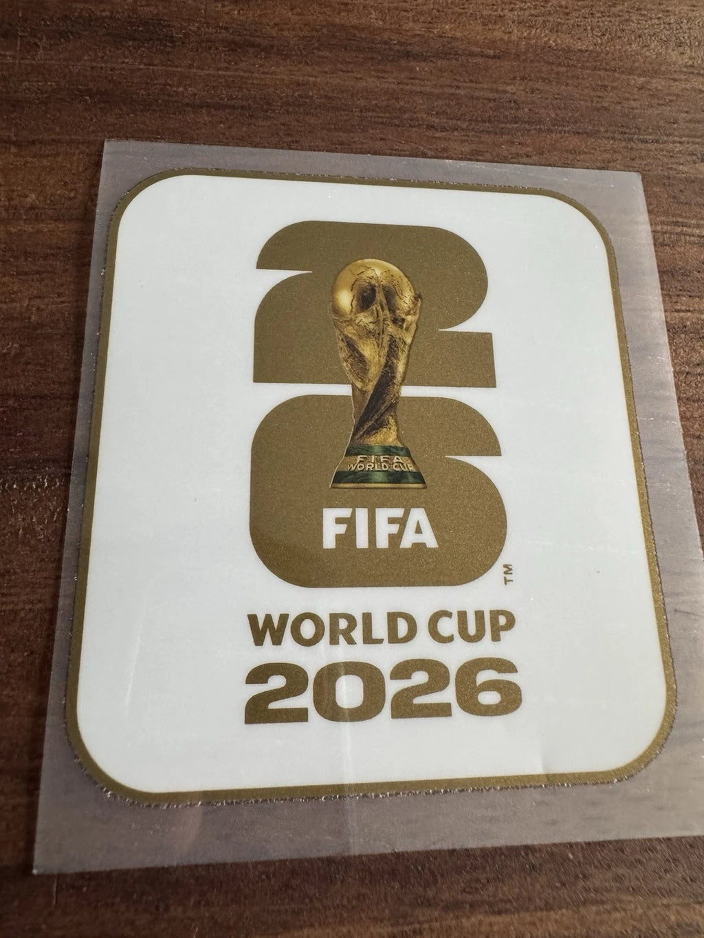 OFFICIAL GOLD & WHITE CHAMPIONS PATCH FIFA WORLD CUP 2026