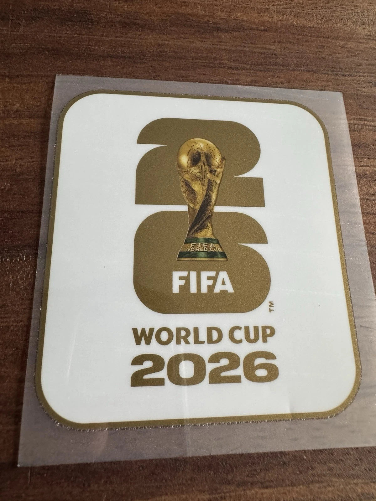OFFICIAL GOLD & WHITE CHAMPIONS PATCH FIFA WORLD CUP 2026