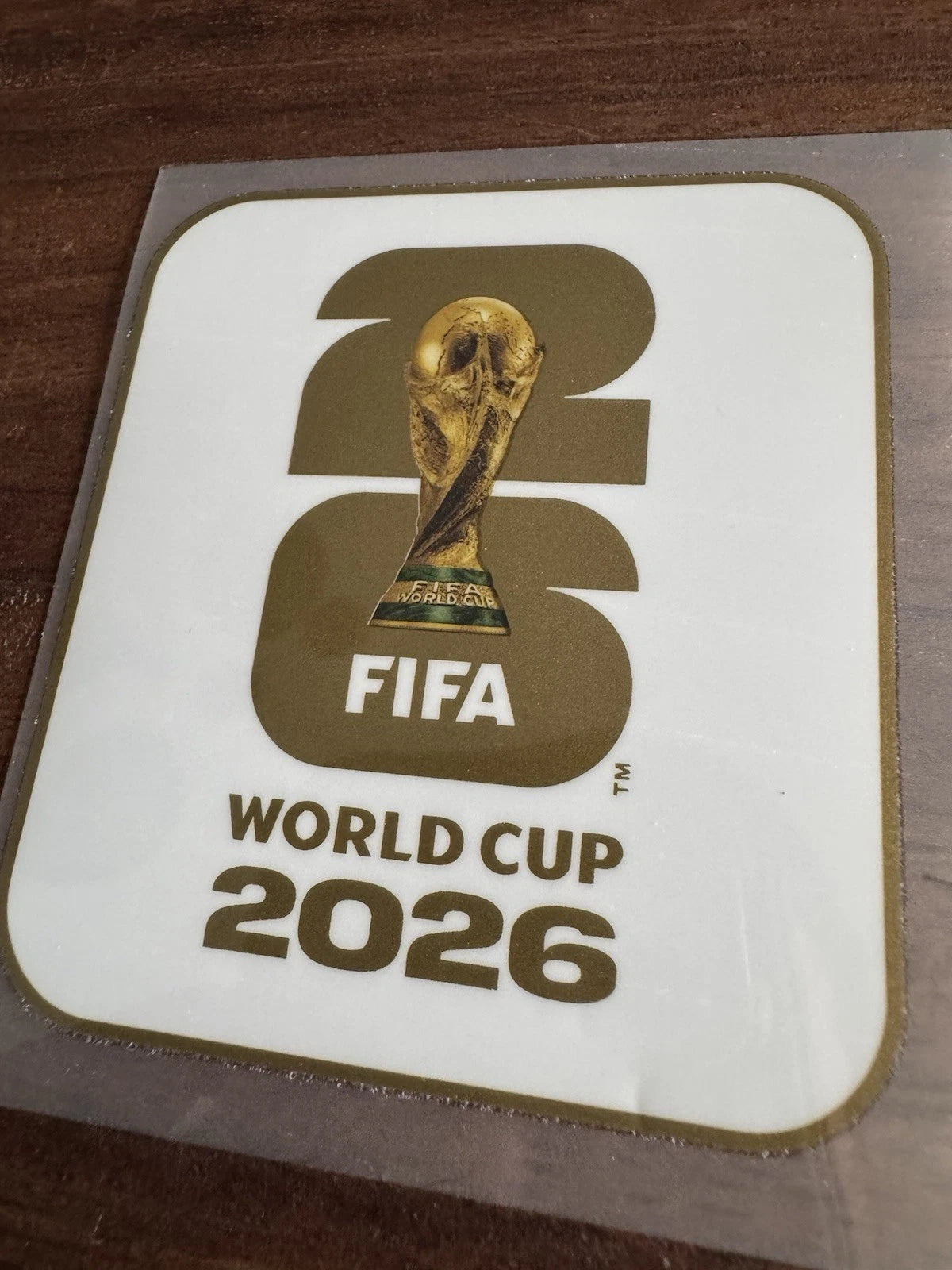 OFFICIAL GOLD & WHITE CHAMPIONS PATCH FIFA WORLD CUP 2026