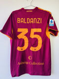 AS ROMA MATCH WORN HOME SHIRT BALDANZI 25-26 ADIDAS