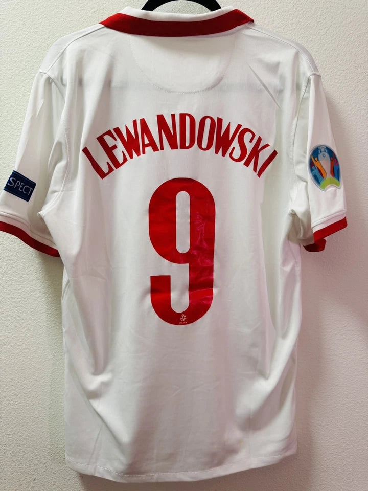POLAND HOME SHIRT EURO 2020 ROBERT LEWANDOWSKI [L]
