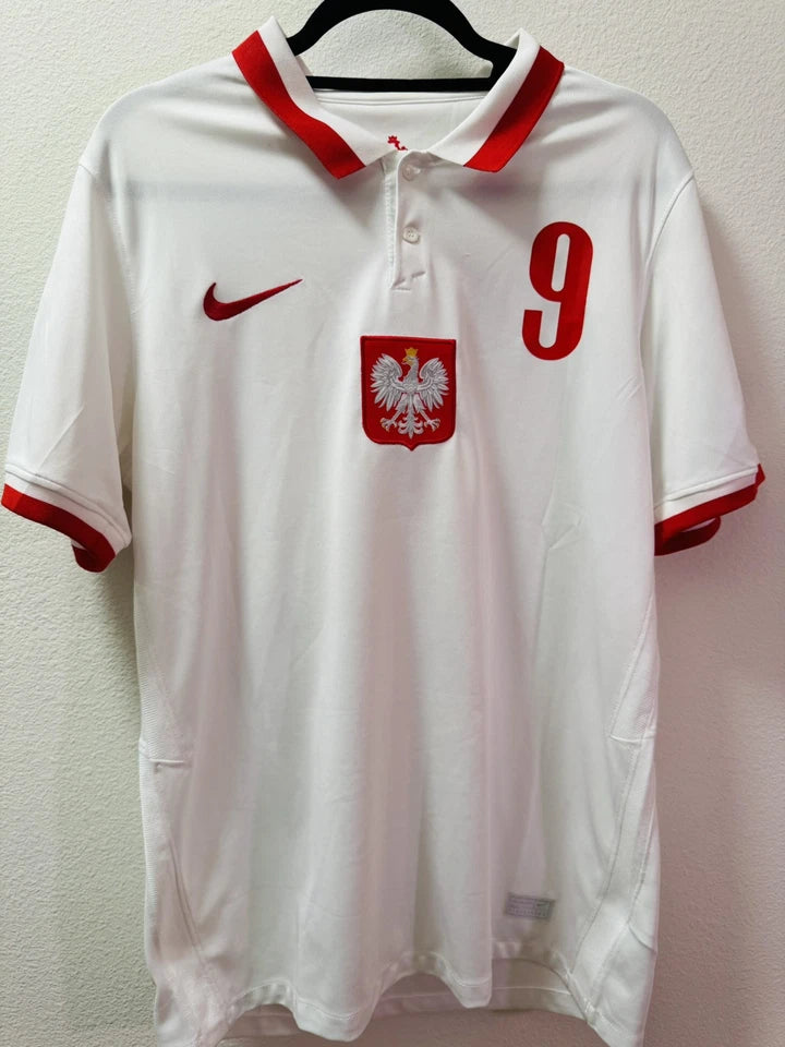 POLAND HOME SHIRT EURO 2020 ROBERT LEWANDOWSKI [L]